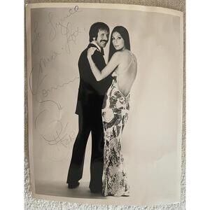 Authentic Sonny & Cher Signed 8×10 B&W Photo – To Tyrrell – eBay Authenticated